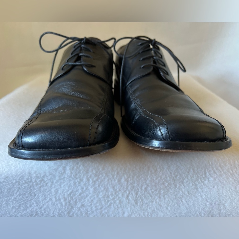 Kenneth Cole Reaction Size 11 Black Leather Lace Up Shoes - Picture 5 of 16